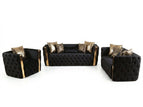 Black / 3 Pc. Sofa, Loveseat, Chair