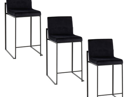Fuji - Contemporary Modern Elegance, High Back Counter Stool