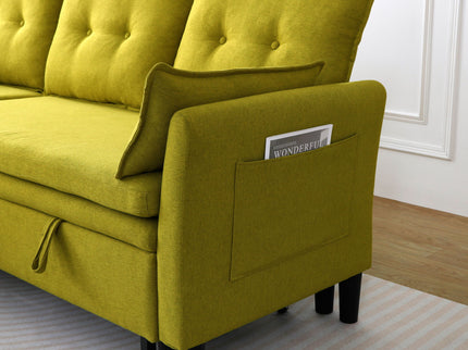 L-Shaped Reversible Chaise Sectional Sofa With Storage