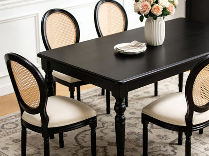 French Country Dining Chairs With Round Back (Set of 2)