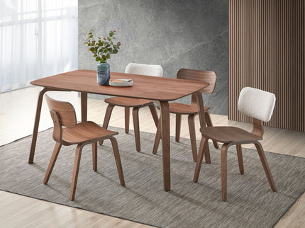 Casson - 5 Piece Dining Room Set - Walnut