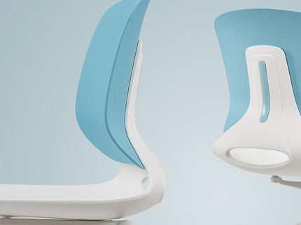 Ergonomic Backrest Stacking Chairs (Set of 4)