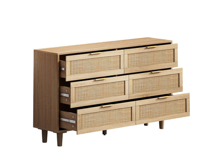 6 Drawer Storage Modern Cabinet For Bedroom