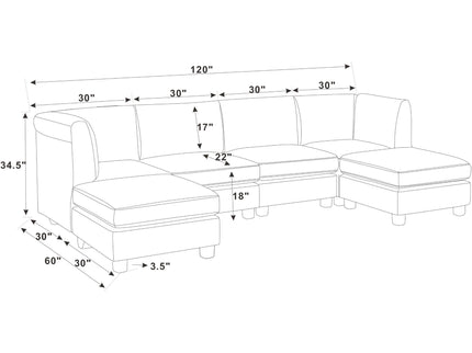 Upholstered Modular Sectional