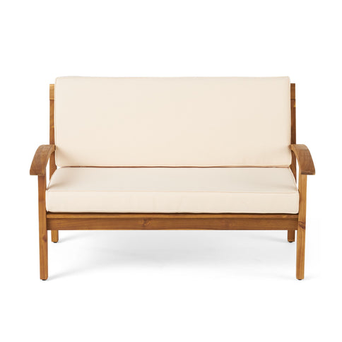 Outdoor Chat Set With Coffee Table And Loveseat