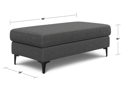 Ava - Versatile Mid Century Ottoman
