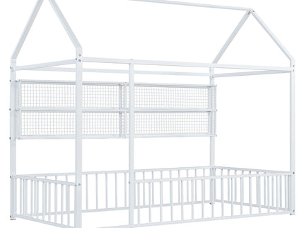 House Frame With Fence And Shelves