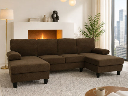 U-Shaped Sofa With Dual Chaise