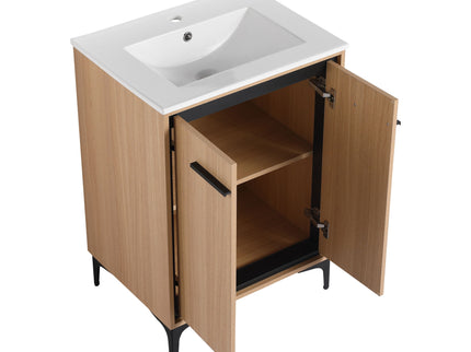 Modern Bathroom Vanity Base With Basin And Storage Cabinet