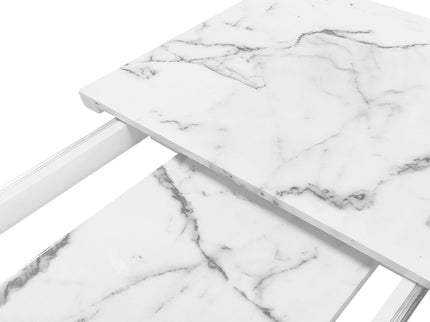 Modern Rectangle Dining Table With Stretchable TopAnd X Shape Legs