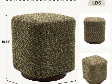Upholstered 360° Swivel Vanity Stool