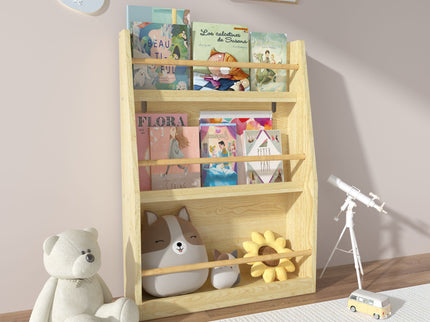 3 Tier Book Shelf, Compact Storage For Bedrooms