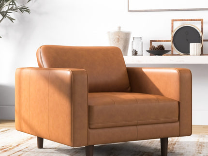Catherine - Lounge Chair - Brown / Tan