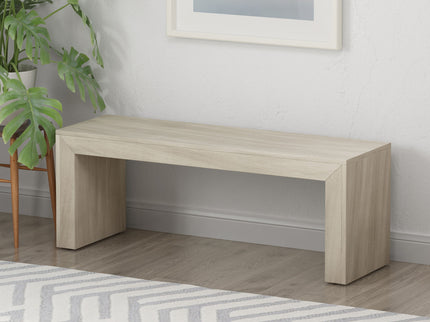 Acacia Wood Dining Bench, Farmhouse Style