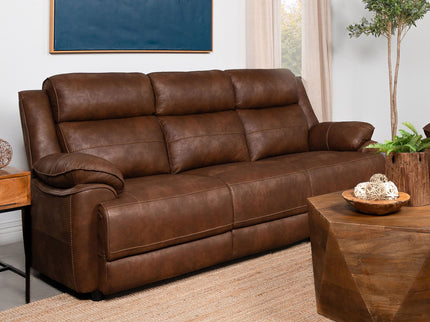 Worthington - Padded Arm Sofa - Dark Brown