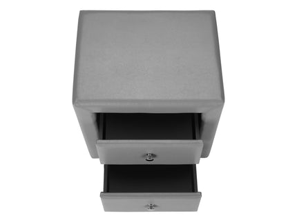 Nightstand, Storage Drawer Versatile Use, Upholstered, Transitional