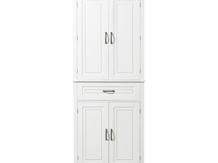 Bathroom Storage Cabinet With Doors And Drawer, Adjustable Shelf