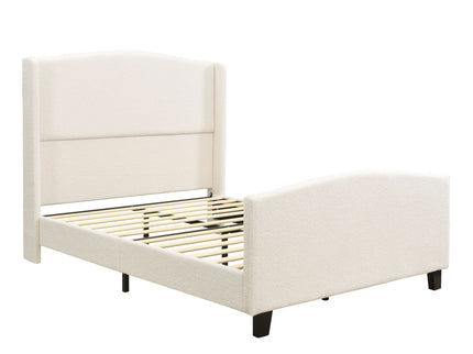 Platform Bed Frame With Tall Headboard And High Footboard