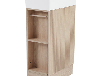 Modern Bathroom Vanity With Sink And 2 Tier Shelf