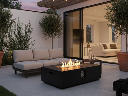 Propane / Natural Gas Fire Pit Table, 50,000 BTU - Charcoal