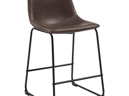 Armless Counter Height Stools (Set of 2) - Brown