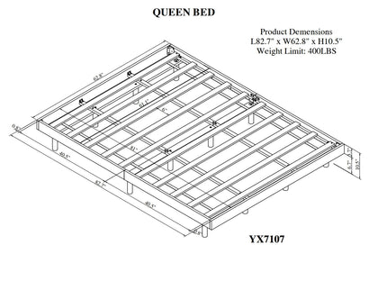 Modern Floating Platform Bed Frame