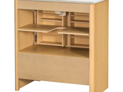 Softened Modern Bathroom Vanity With Sink