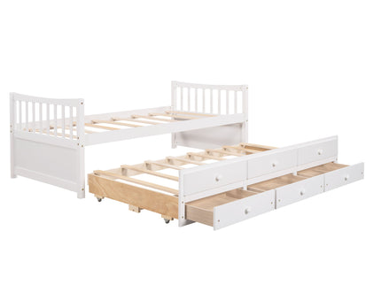 Twin Size Daybed With Trundle And Drawers