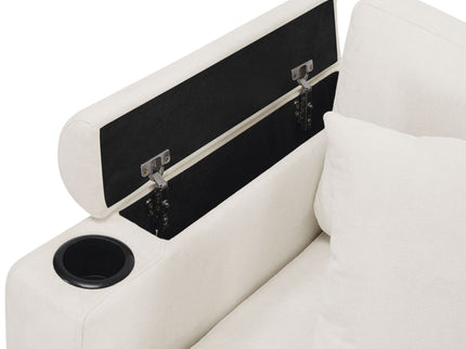 U Shaped Sectional Sofa, Corner Living Room Couch With Built In Cup Holders, Storage, USB Ports