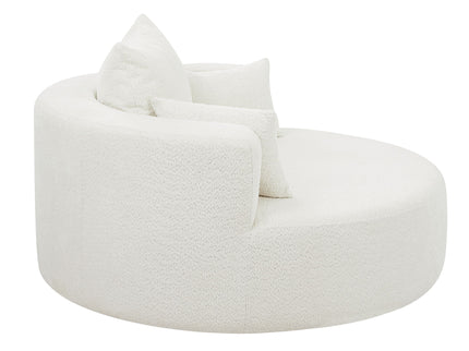 360° Swivel Chair Accent Barrel Chair With Removable Pillows