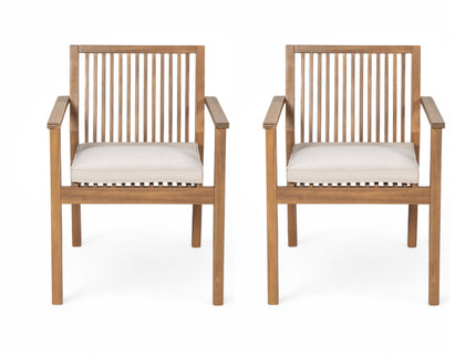 Patio Dining Chair, Comfortable Waterproof Seating (Set of 2)