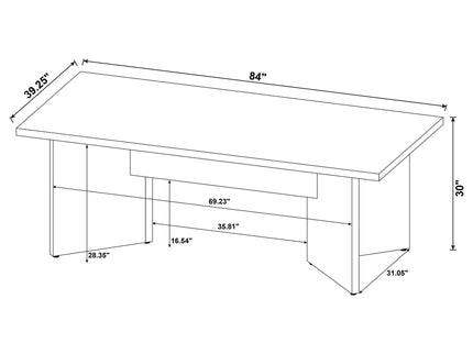 Larrabee - Rectangular Dining Table - Mango Color