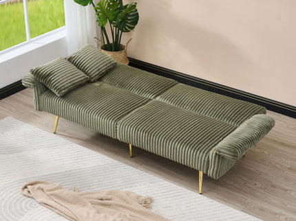 Luxury Foldable Double Sofa Bed With Folding Armrests