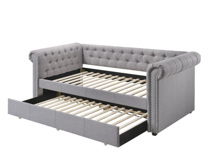 Justice - Twin Daybed With Trundle - Smoke Gray
