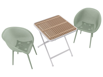 2 Pack Lounge Chair Set & Folding Square Table