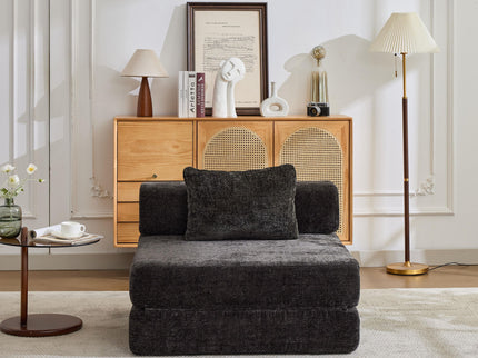 Convertible Floor Sofa Bed With Fixed Shape Frame For Living Room