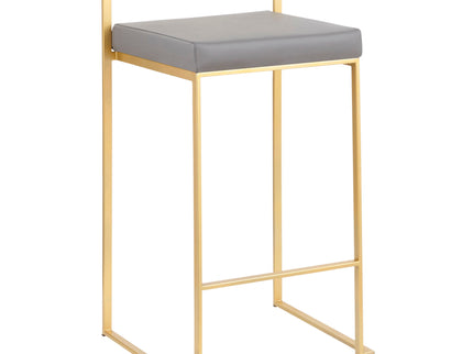Fuji - Contemporary / Glam Design Counter Stool (Set of 2)