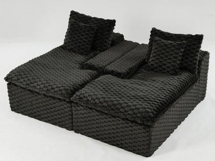 Double Chaise Lounge With Full Compressed Sponge