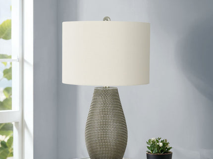 Lighting, Table Lamp, Resin, Contemporary - Gray