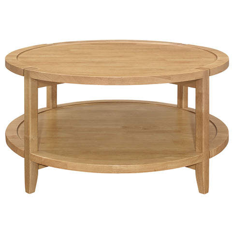 Isbell - Round Table With Storage Shelf