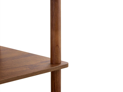 Modern 2 Tier Coffee Table With Open Storage Shelf For Living Room