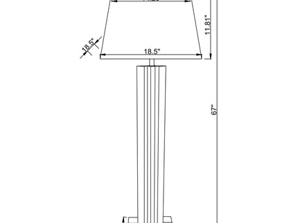 Echolls - Lamp With Scalloped Accents And Mirror Detail