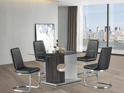 Iris - Dining Table - Gray