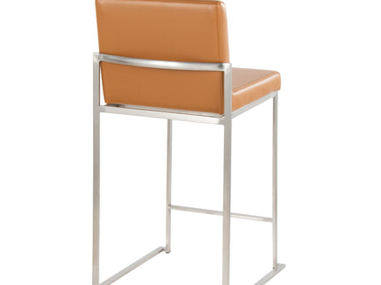 Fuji - Contemporary High Back Barstool (Set of 2)