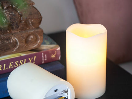 LED Candles With Remote Timer (Set of 3) - Ivory