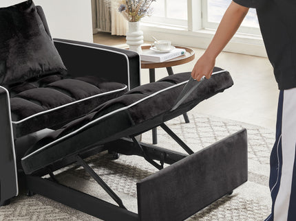 Modern 3 In 1 Sofa Bed Chair, Adjustable Recliner