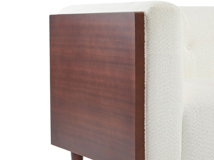 Contemporary 3 Seater Sofa With Tufted Design