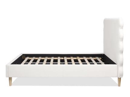 Stockholm - Modern Wavy Headboard Platform Bed