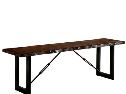 U - Shape Bench With 2 Tone - Black / Walnut