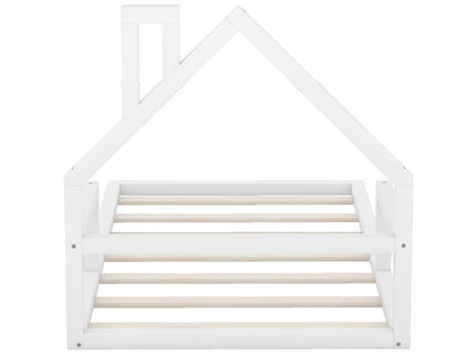 Floor Bed With House Shaped Headboard